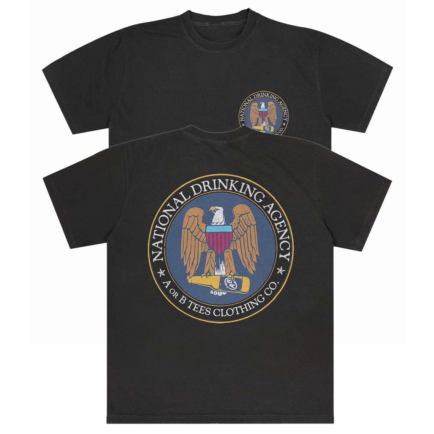 A-or-B-Tees T-Shirt Black / S National Drinking Agency T-shirt