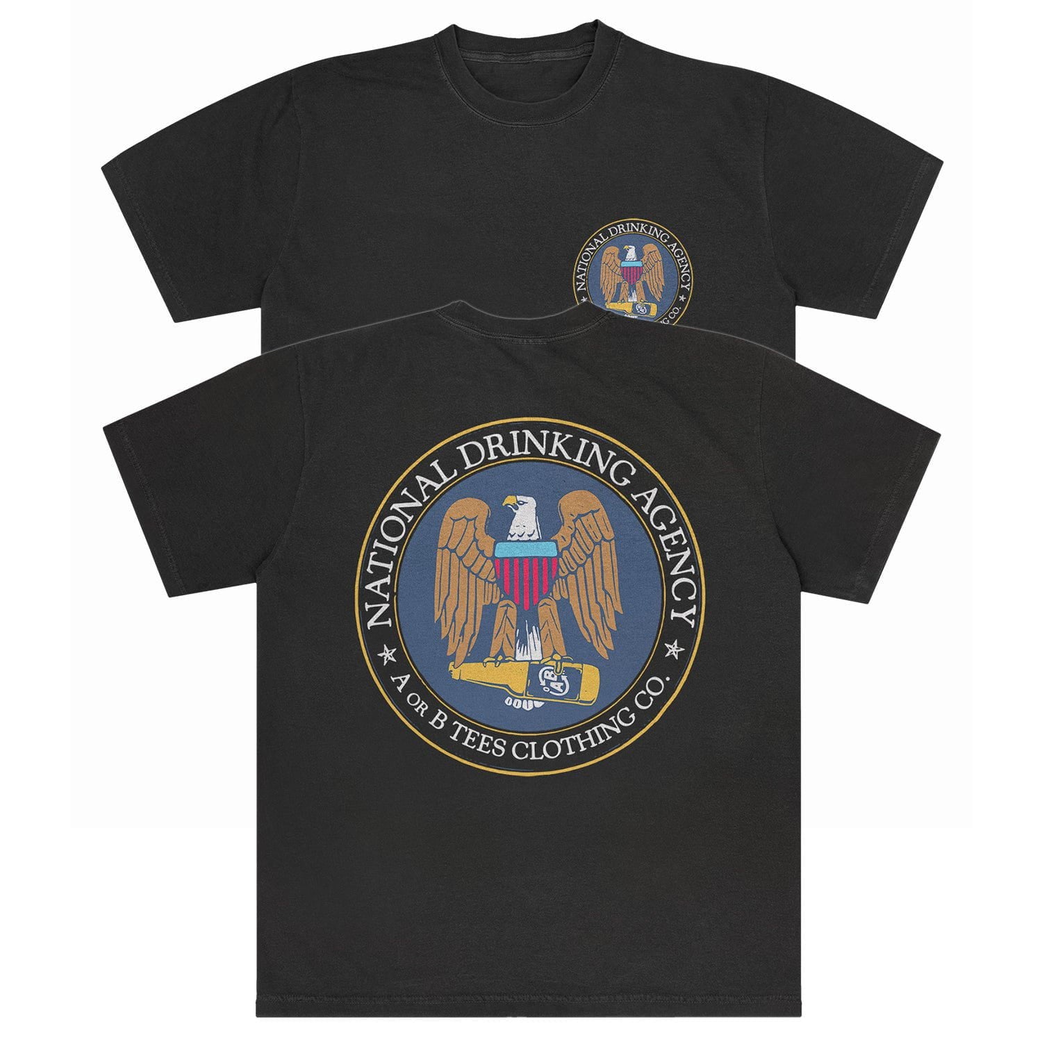 A-or-B-Tees T-Shirt Black / S National Drinking Agency T-shirt