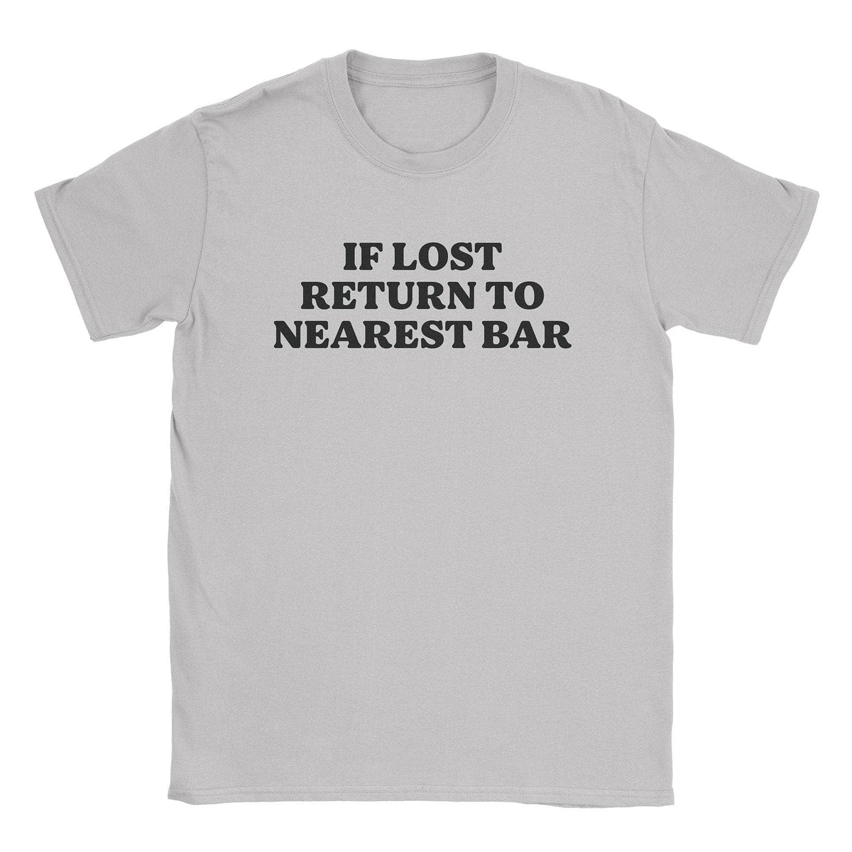 A-or-B-Tees T-Shirt Ice Grey / S Nearest Bar T-Shirt