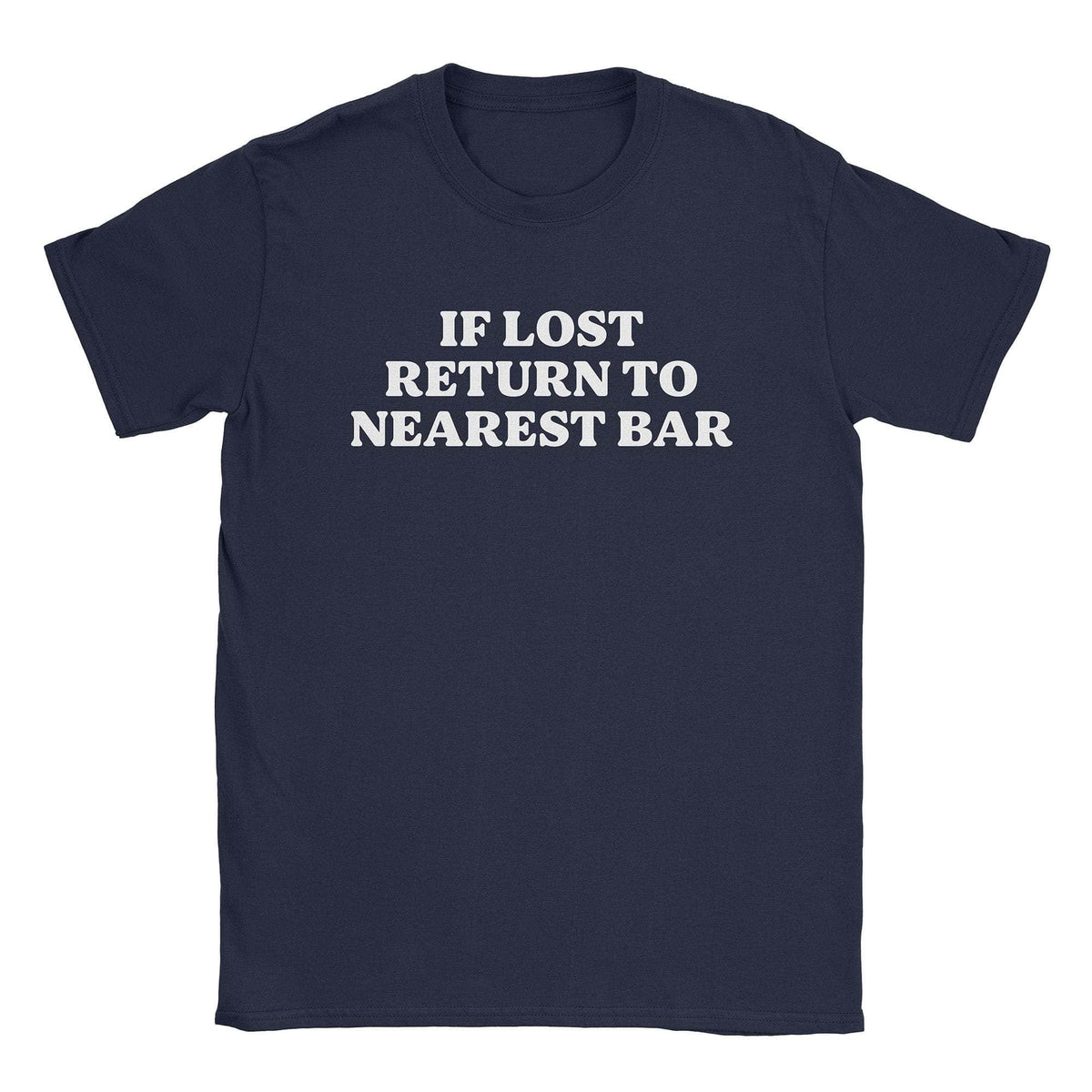 A-or-B-Tees T-Shirt Navy / S Nearest Bar T-Shirt