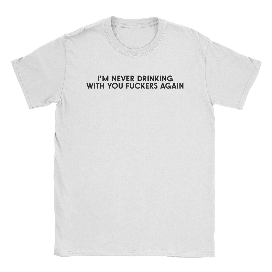 A-or-B-Tees T-Shirt White / S Never Drinking T-Shirt