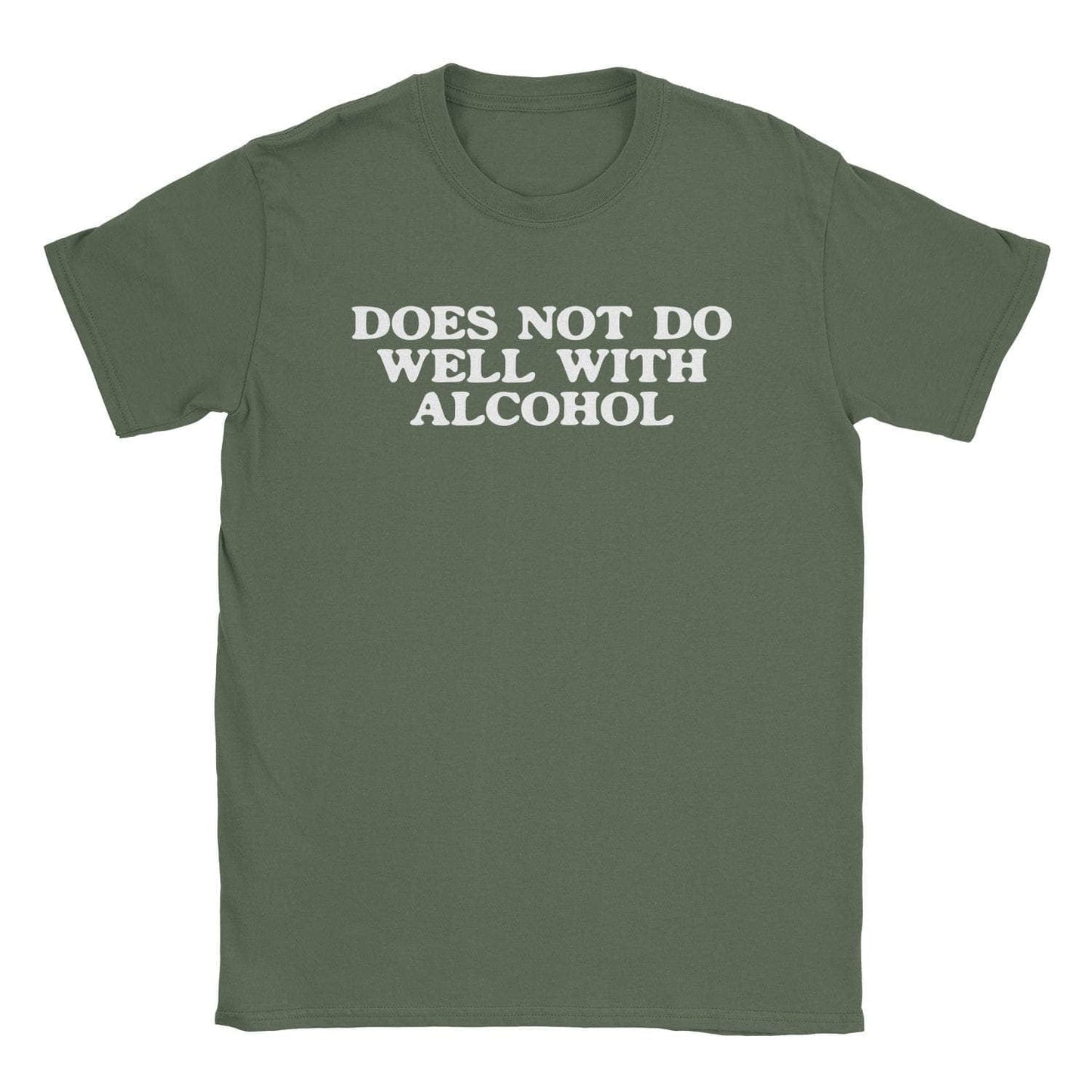 A-or-B-Tees T-Shirt Military Green / S No Alcohol T-Shirt