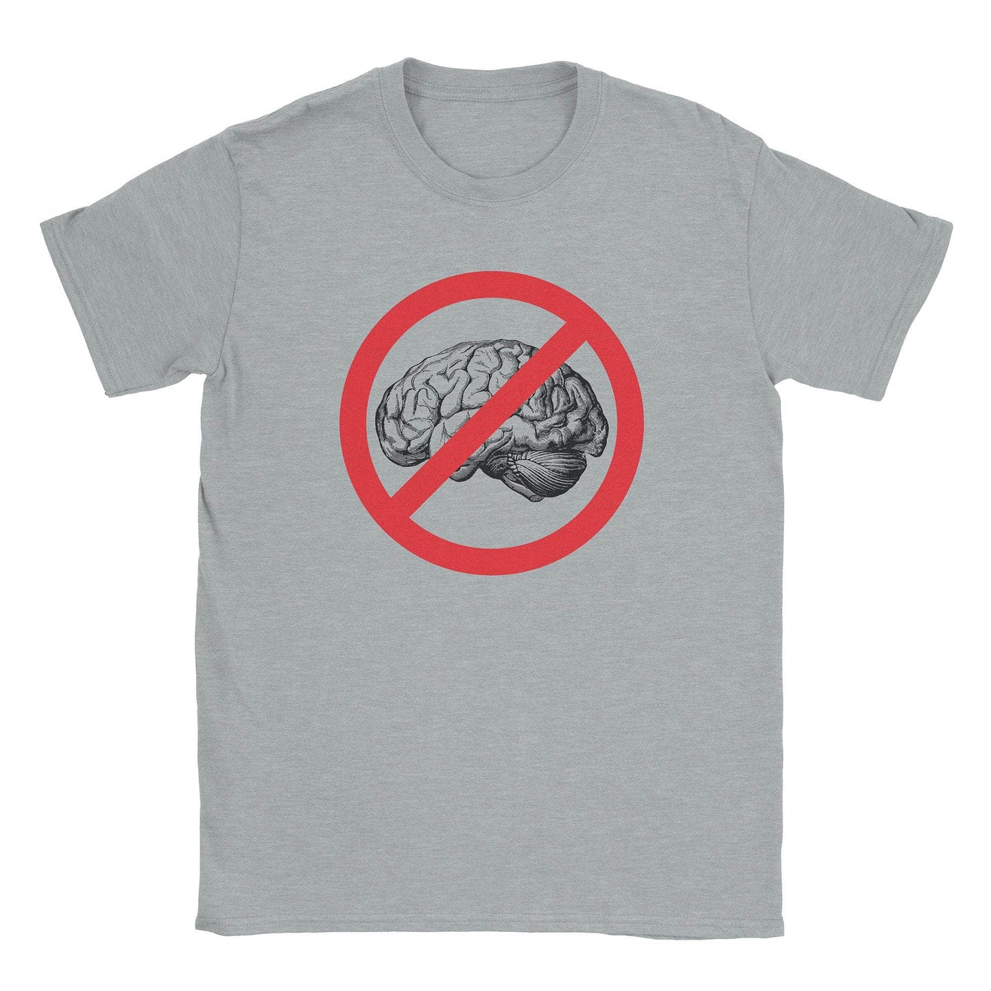 A-or-B-Tees T-Shirt Sport Grey / S No Brain T-Shirt