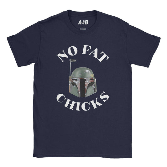 A-or-B-Tees T-Shirt Navy / S No Fat Chicks T-Shirt