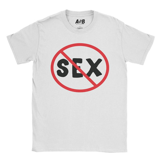 A-or-B-Tees T-Shirt White / S No Sex T-Shirt