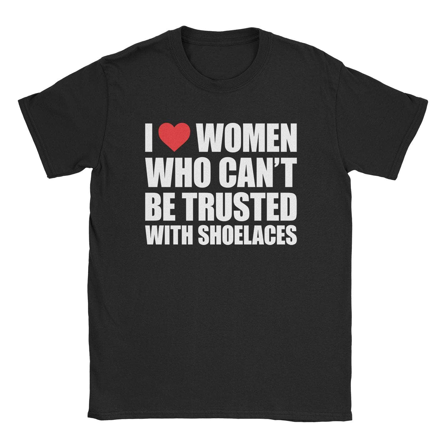 A-or-B-Tees T-Shirt Black / S No Shoelaces T-Shirt