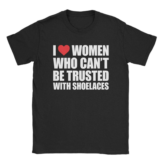 A-or-B-Tees T-Shirt Black / S No Shoelaces T-Shirt