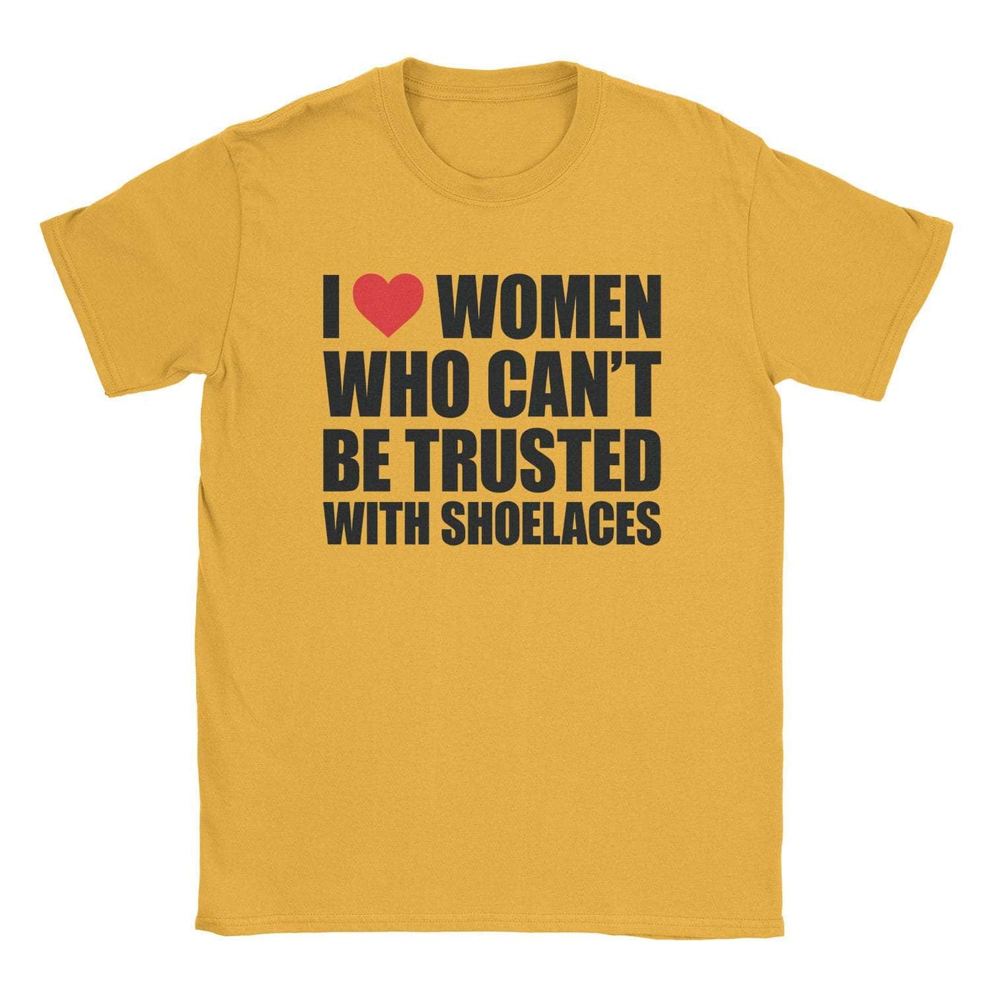A-or-B-Tees T-Shirt Gold / S No Shoelaces T-Shirt