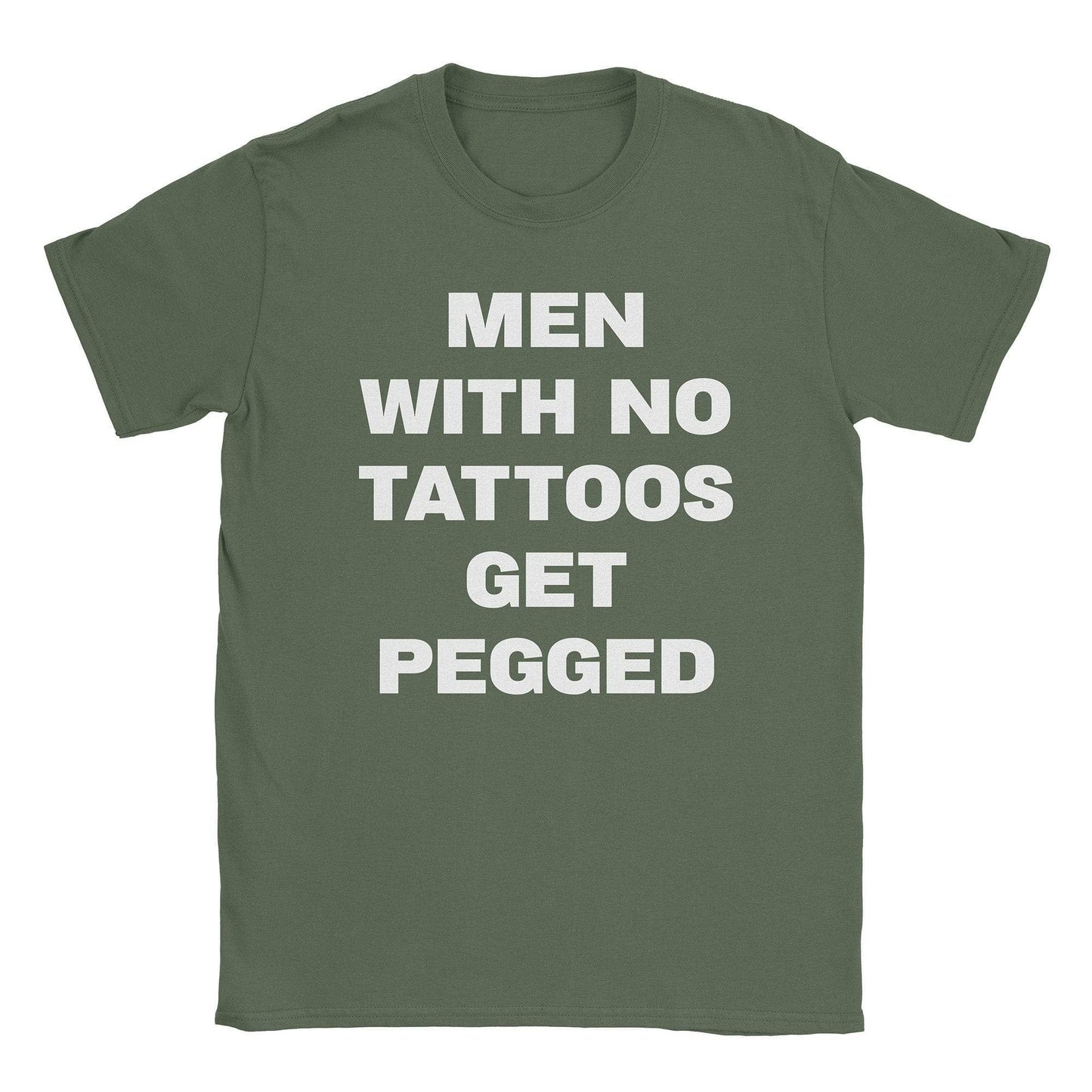 A-or-B-Tees T-Shirt Military Green / S No Tattoos T-Shirt