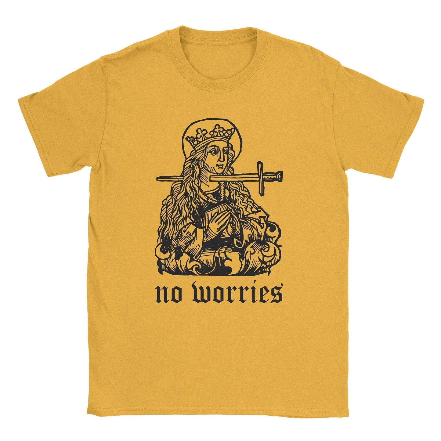 A-or-B-Tees T-Shirt Gold / S No Worries T-Shirt