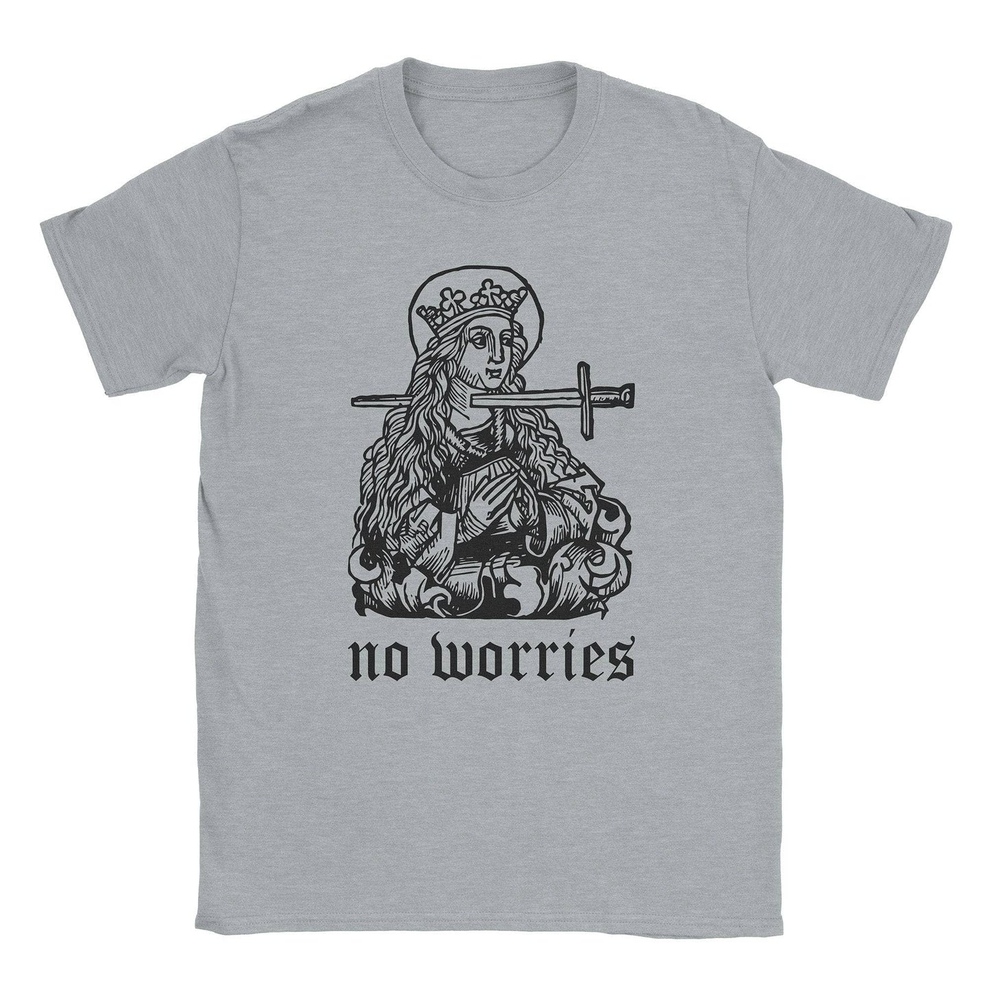 A-or-B-Tees T-Shirt Sport Grey / S No Worries T-Shirt