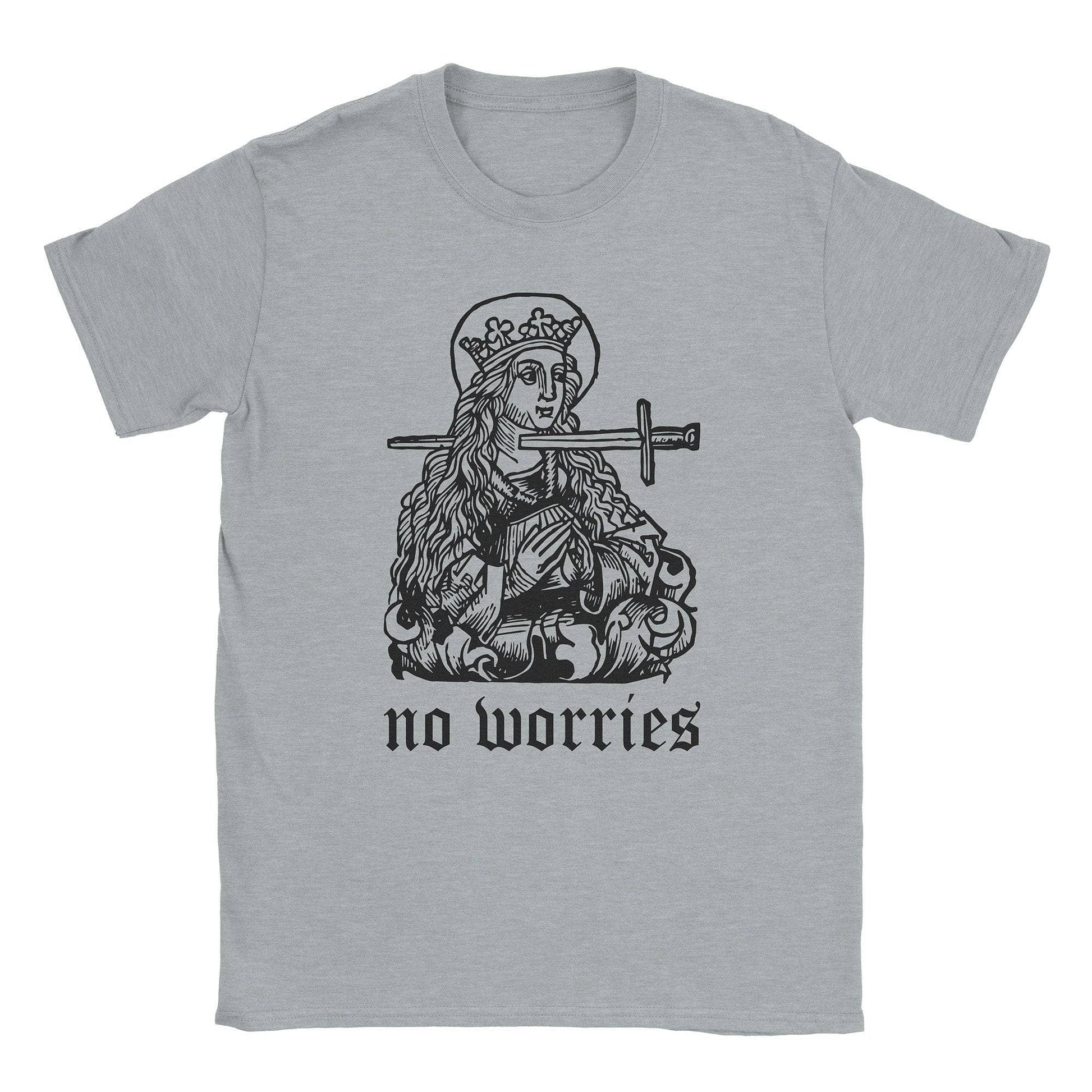 A-or-B-Tees T-Shirt Sport Grey / S No Worries T-Shirt