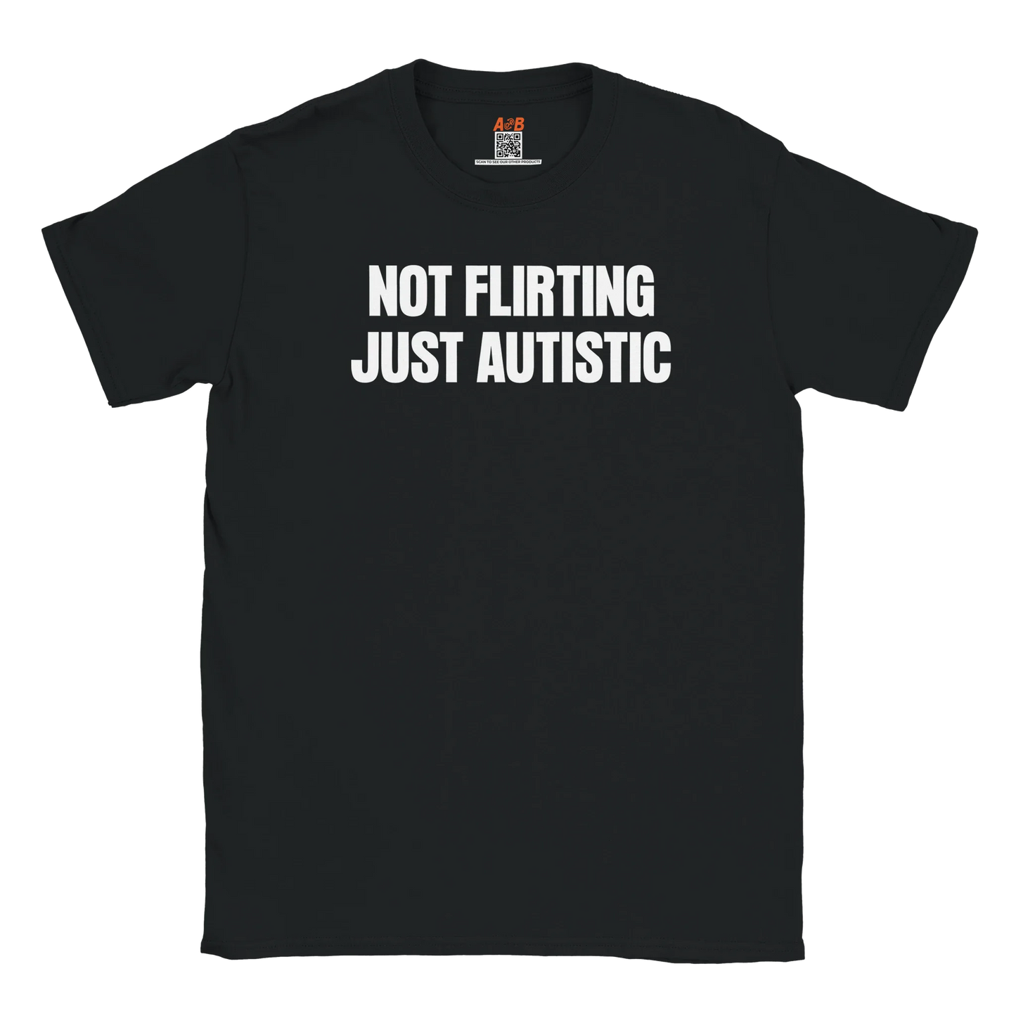 A-or-B-Tees T-Shirt Black / S Not Flirting T-Shirt