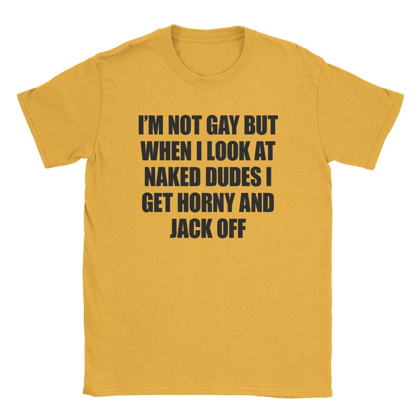 A-or-B-Tees T-Shirt Gold / S Not Gay T-Shirt
