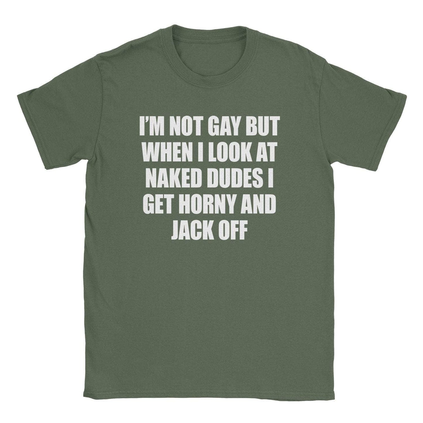 A-or-B-Tees T-Shirt Military Green / S Not Gay T-Shirt