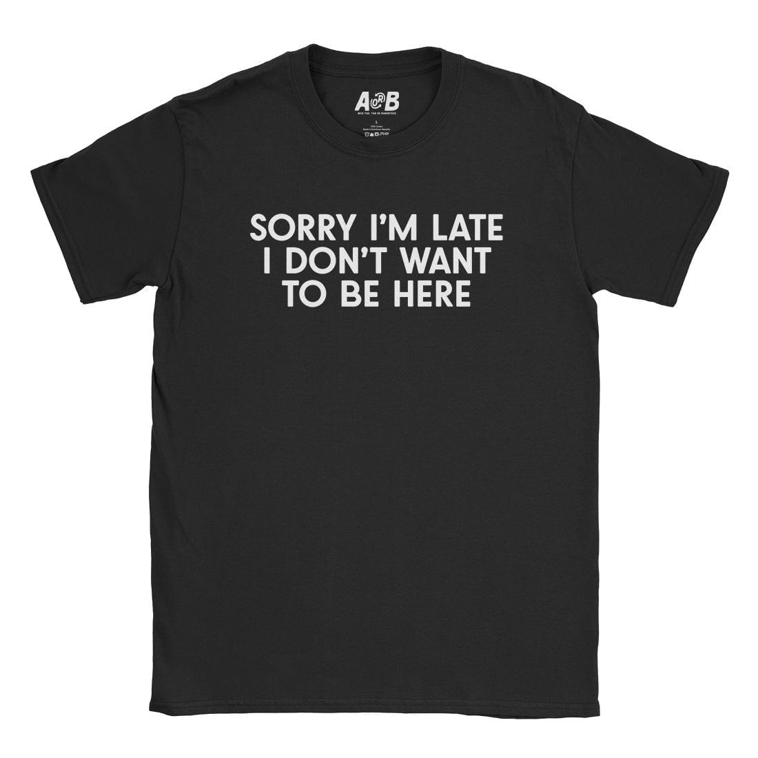 A-or-B-Tees T-Shirt Black / S Not Here T-Shirt