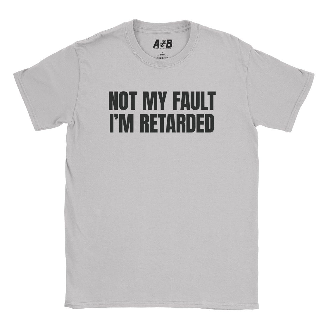 A-or-B-Tees T-Shirt Ice Grey / S Not My Fault T-Shirt