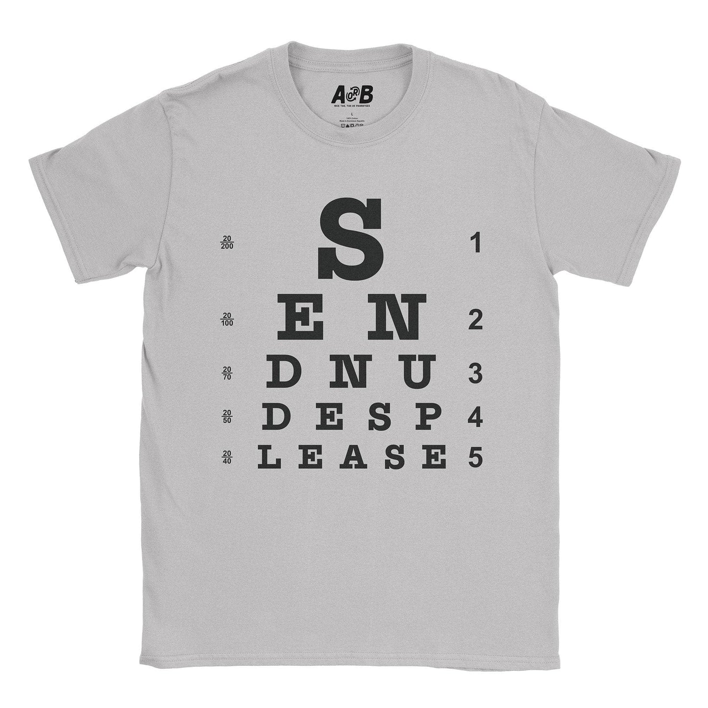 A-or-B-Tees T-Shirt Ice Grey / S Nudes? T-Shirt