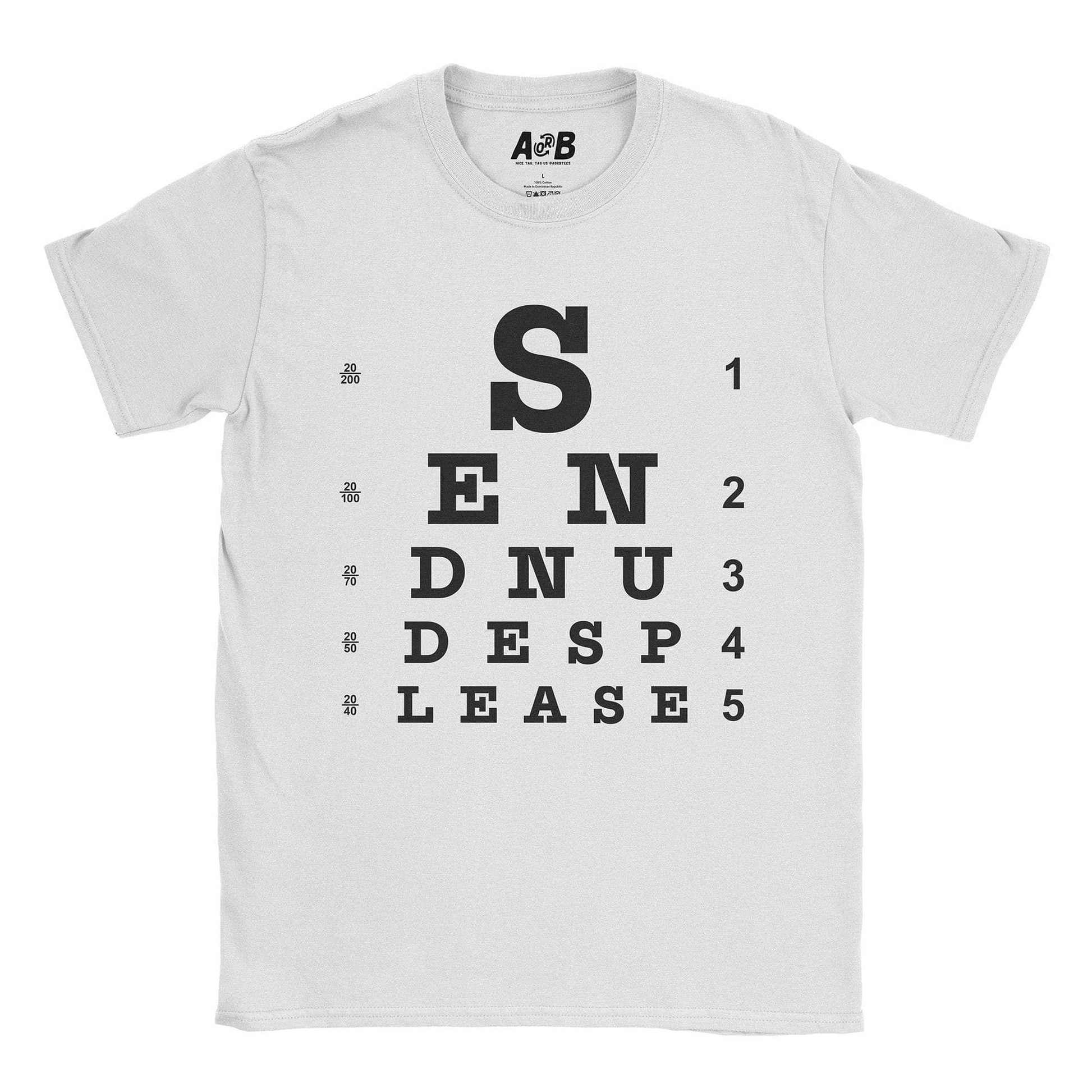A-or-B-Tees T-Shirt White / S Nudes? T-Shirt