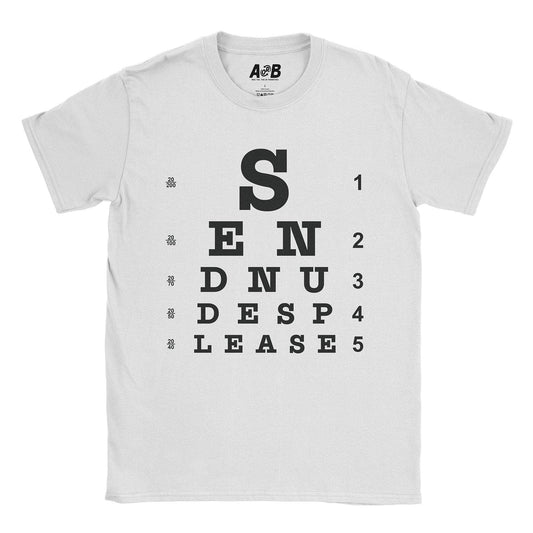 A-or-B-Tees T-Shirt White / S Nudes? T-Shirt