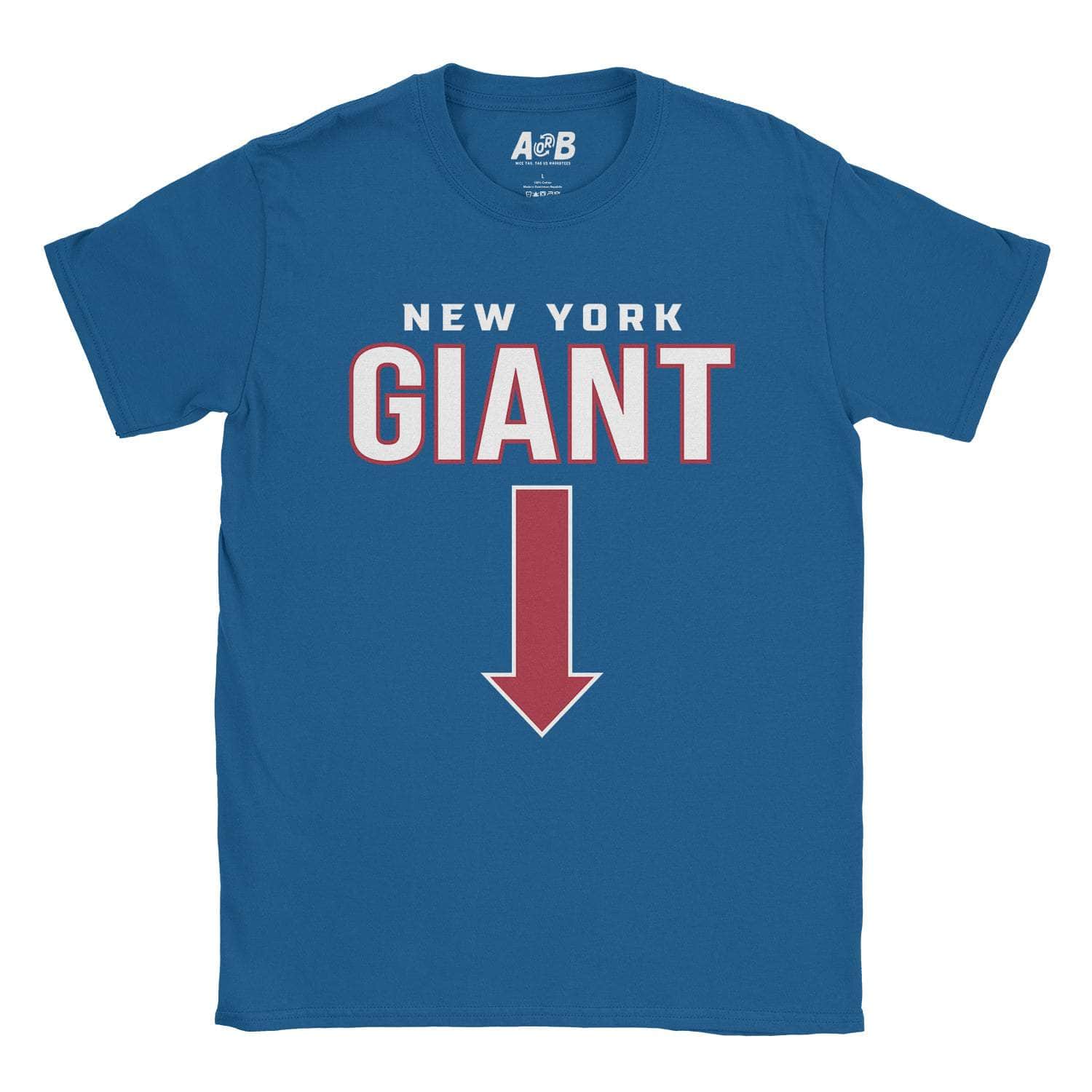 A-or-B-Tees T-Shirt Royal / S NY Giant T-Shirt