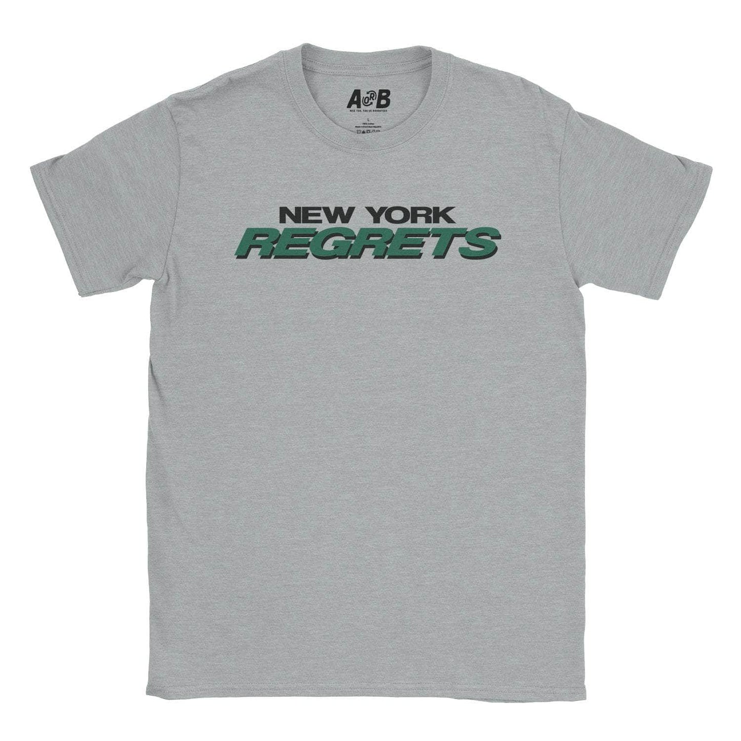 A-or-B-Tees T-Shirt Sport Grey / S NY Regrets T-Shirt