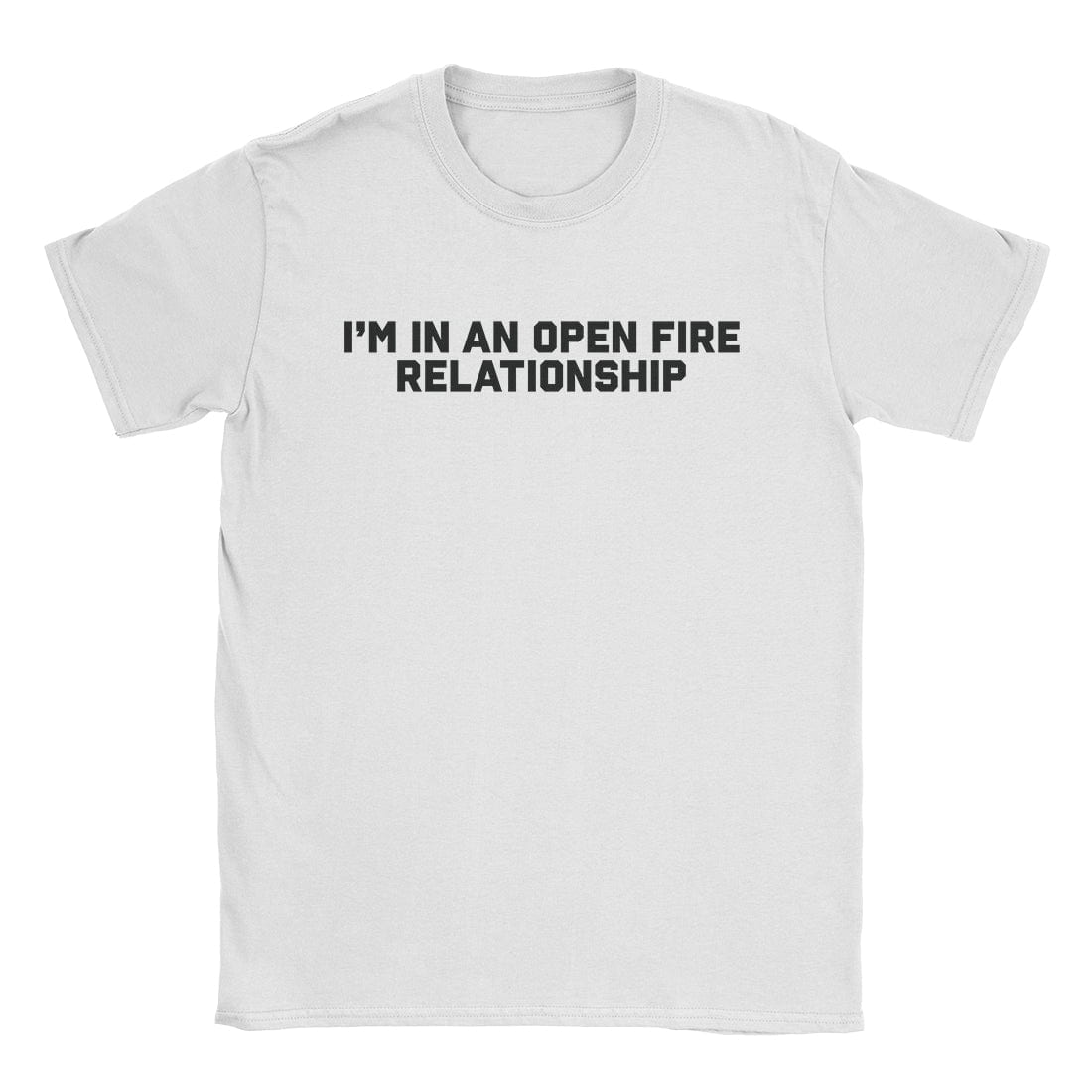 A-or-B-Tees T-Shirt White / S Open Fire Relationship T-Shirt
