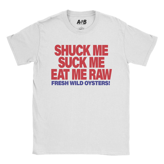 A-or-B-Tees T-Shirt White / S Oysters T-Shirt