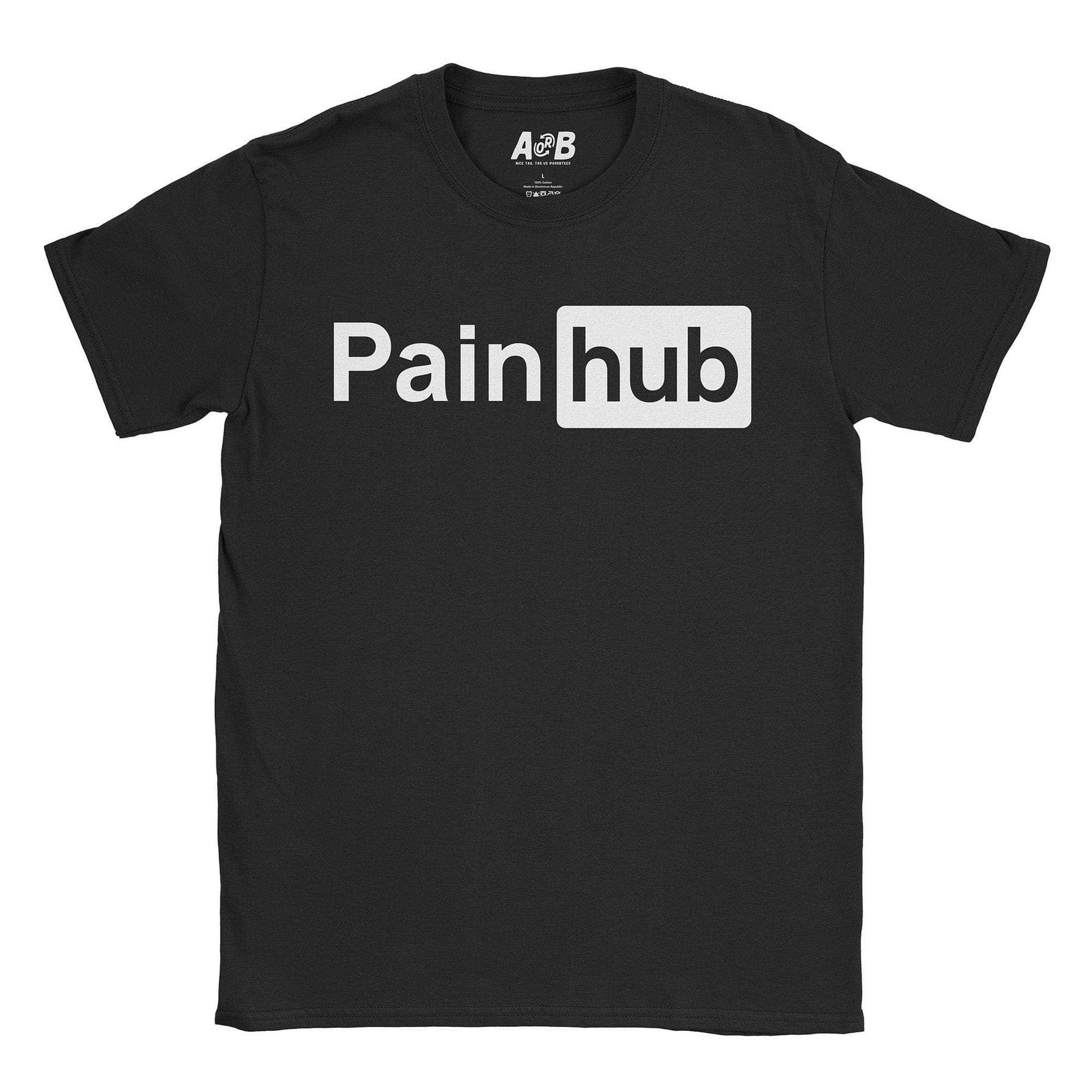 A-or-B-Tees T-Shirt Black / S Pain Hub T-Shirt