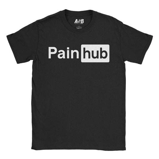 A-or-B-Tees T-Shirt Black / S Pain Hub T-Shirt