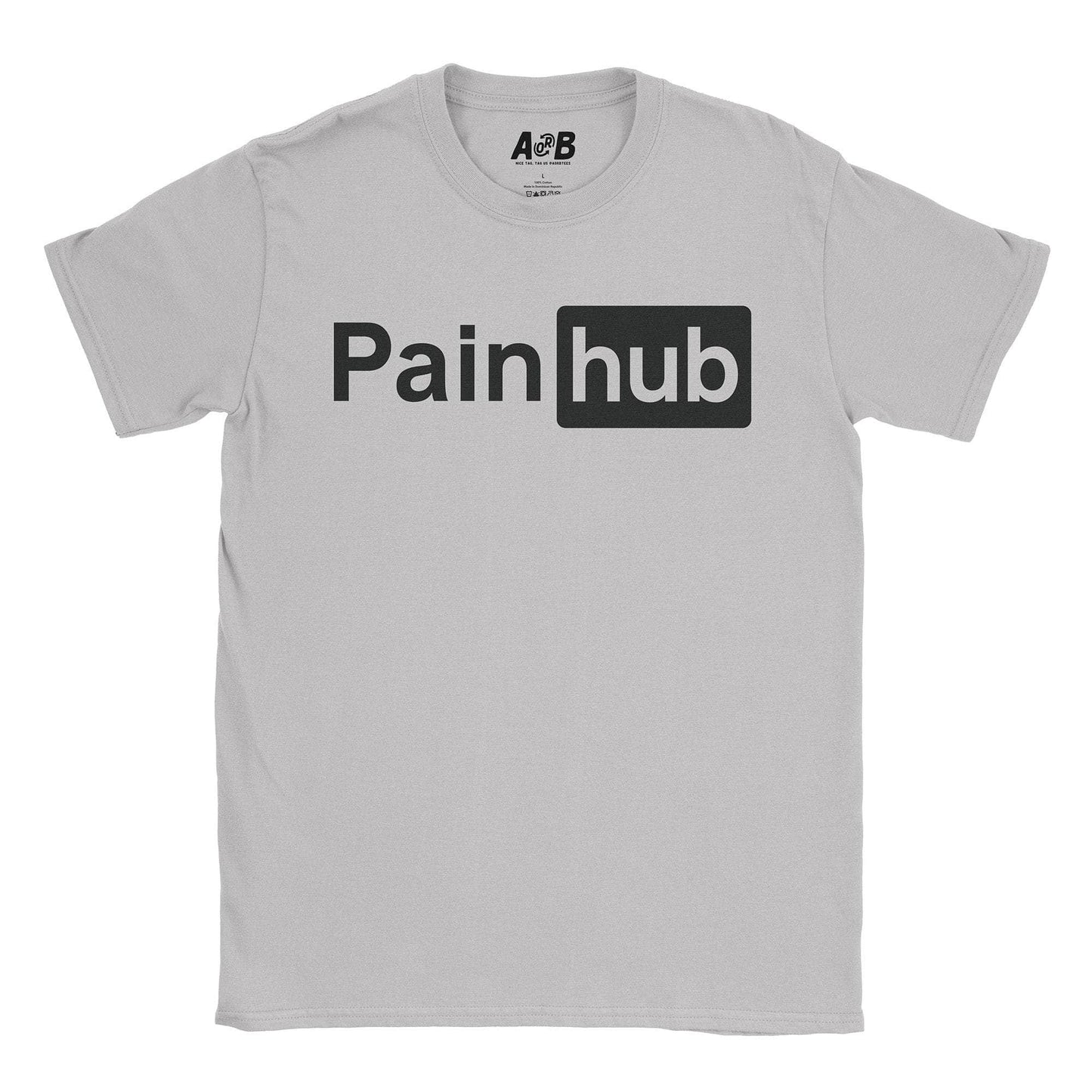 A-or-B-Tees T-Shirt Ice Grey / S Pain Hub T-Shirt
