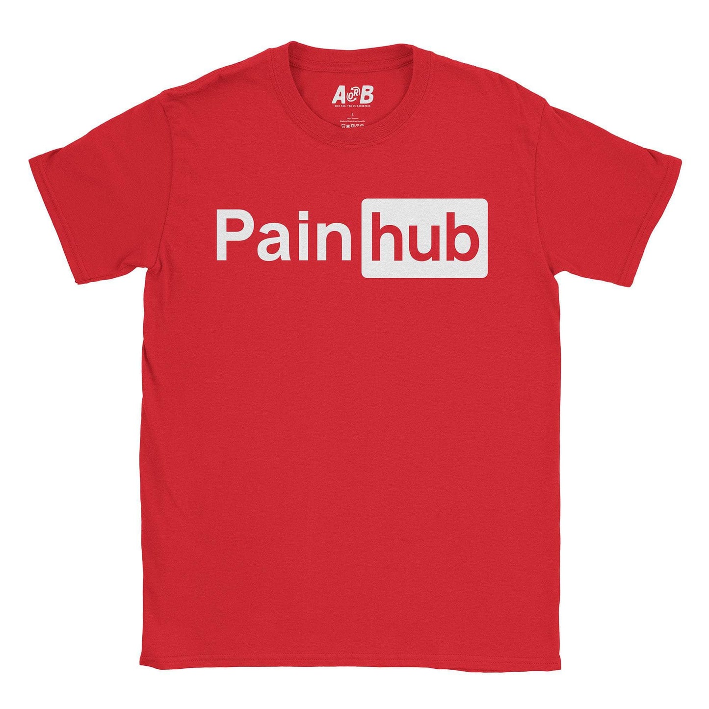 A-or-B-Tees T-Shirt Red / S Pain Hub T-Shirt