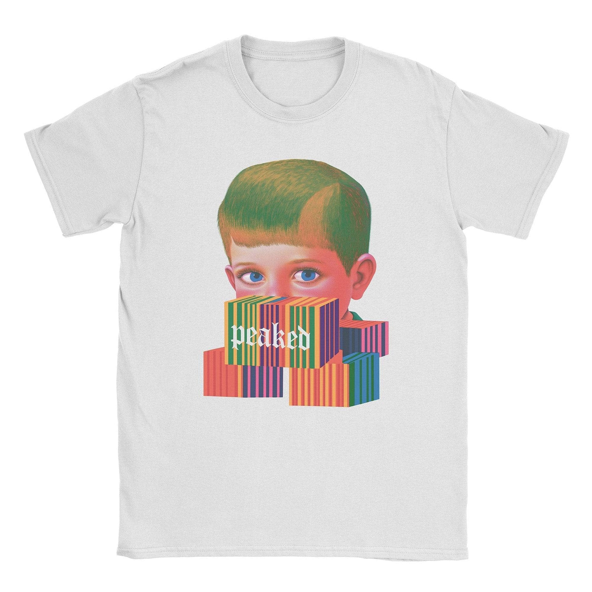 A-or-B-Tees T-Shirt White / S Peaked T-Shirt