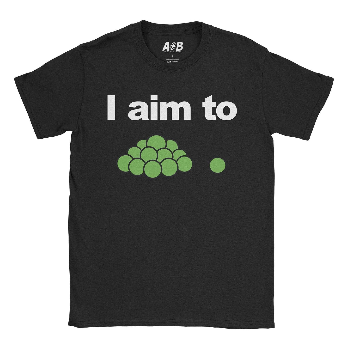 A-or-B-Tees T-Shirt Black / S Peas T-Shirt