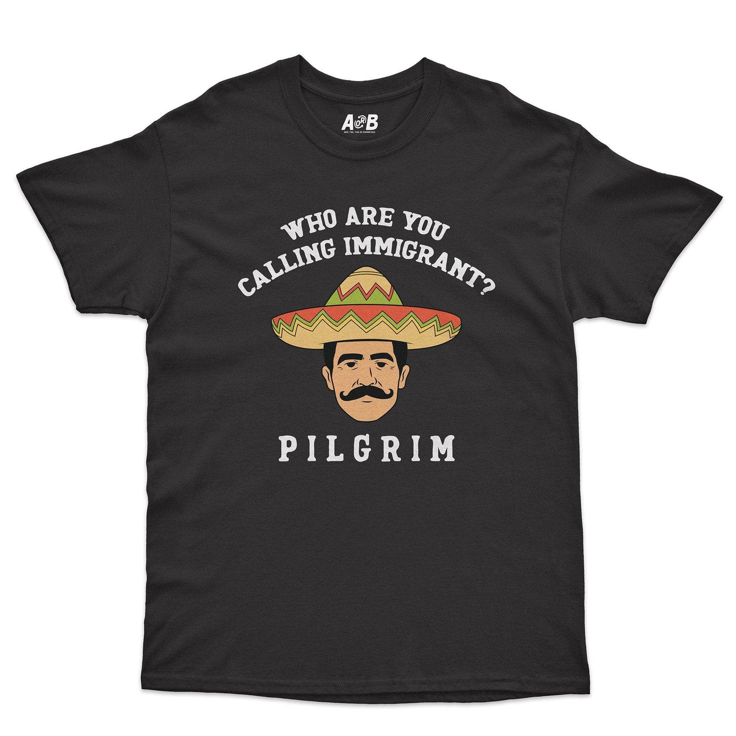 A-or-B-Tees T-Shirt Black / S Pilgrim T-Shirt