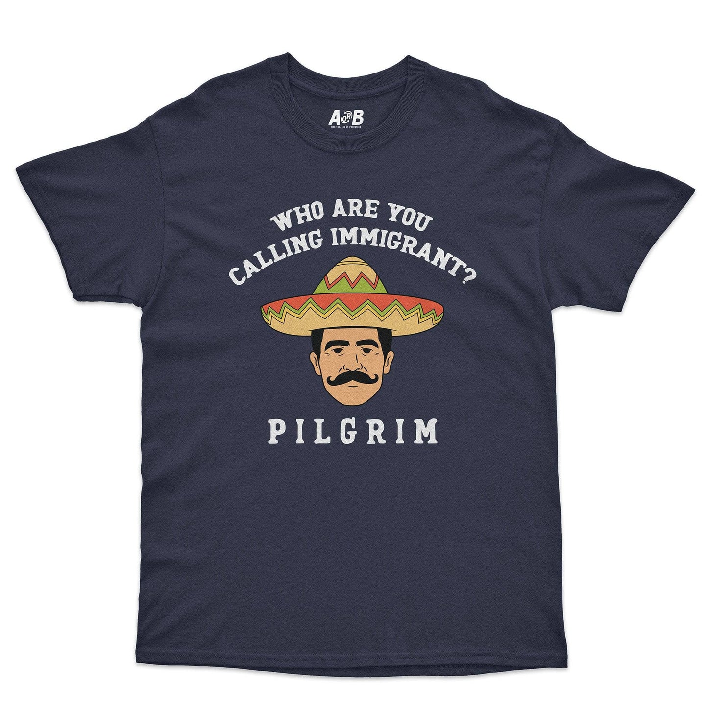 A-or-B-Tees T-Shirt Navy / S Pilgrim T-Shirt