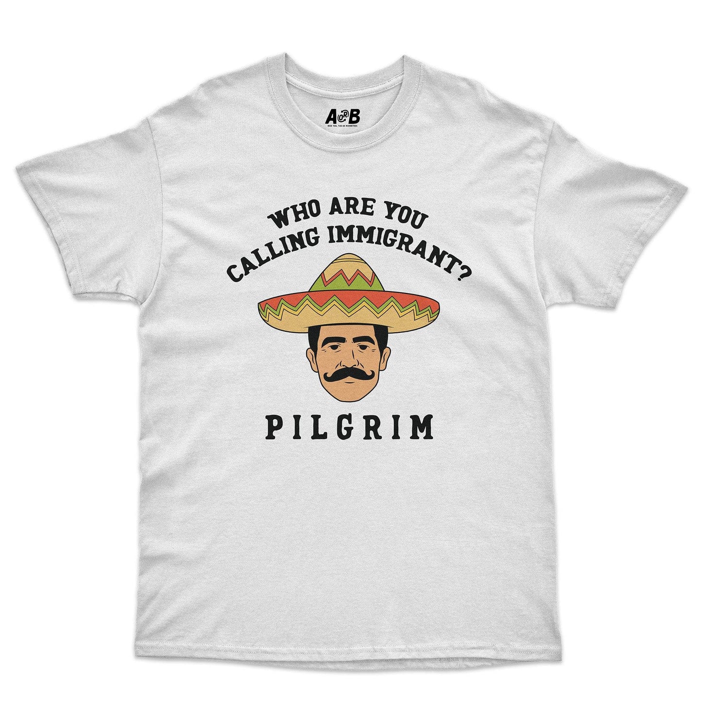 A-or-B-Tees T-Shirt White / S Pilgrim T-Shirt