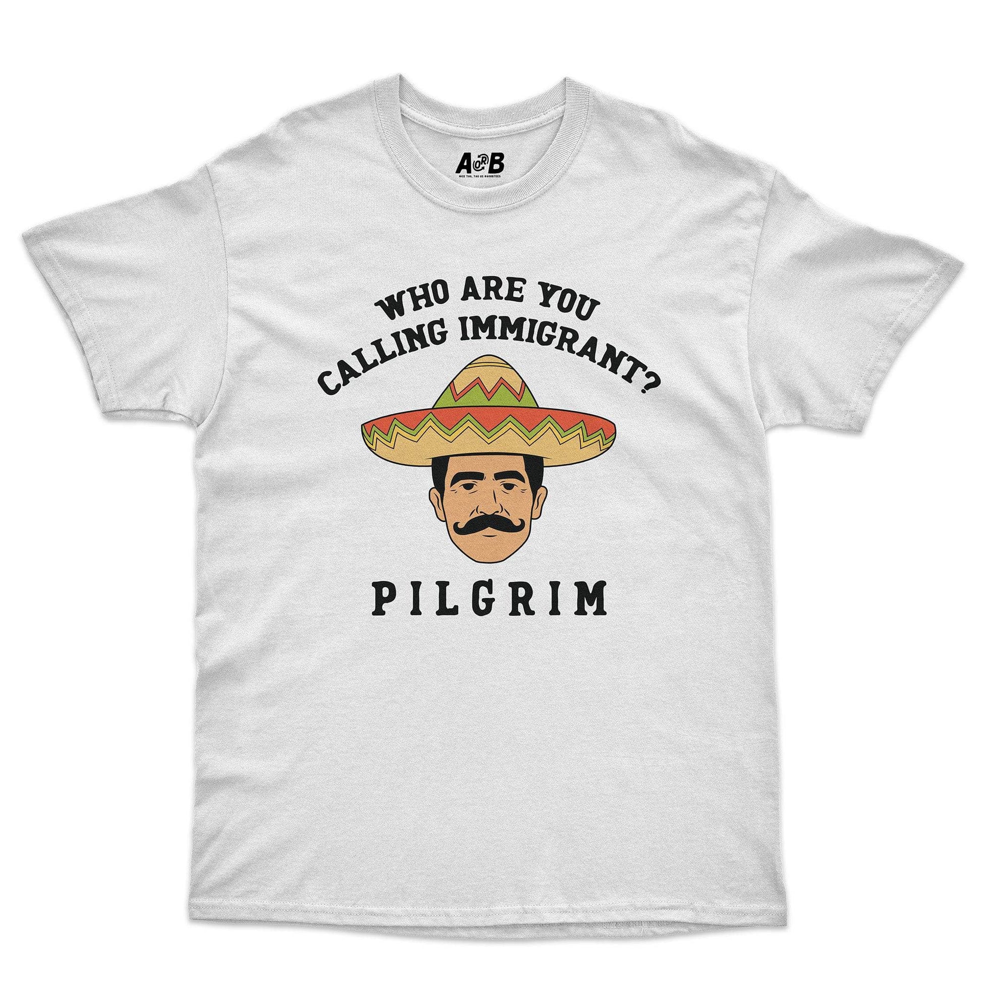 A-or-B-Tees T-Shirt White / S Pilgrim T-Shirt