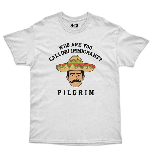 A-or-B-Tees T-Shirt White / S Pilgrim T-Shirt
