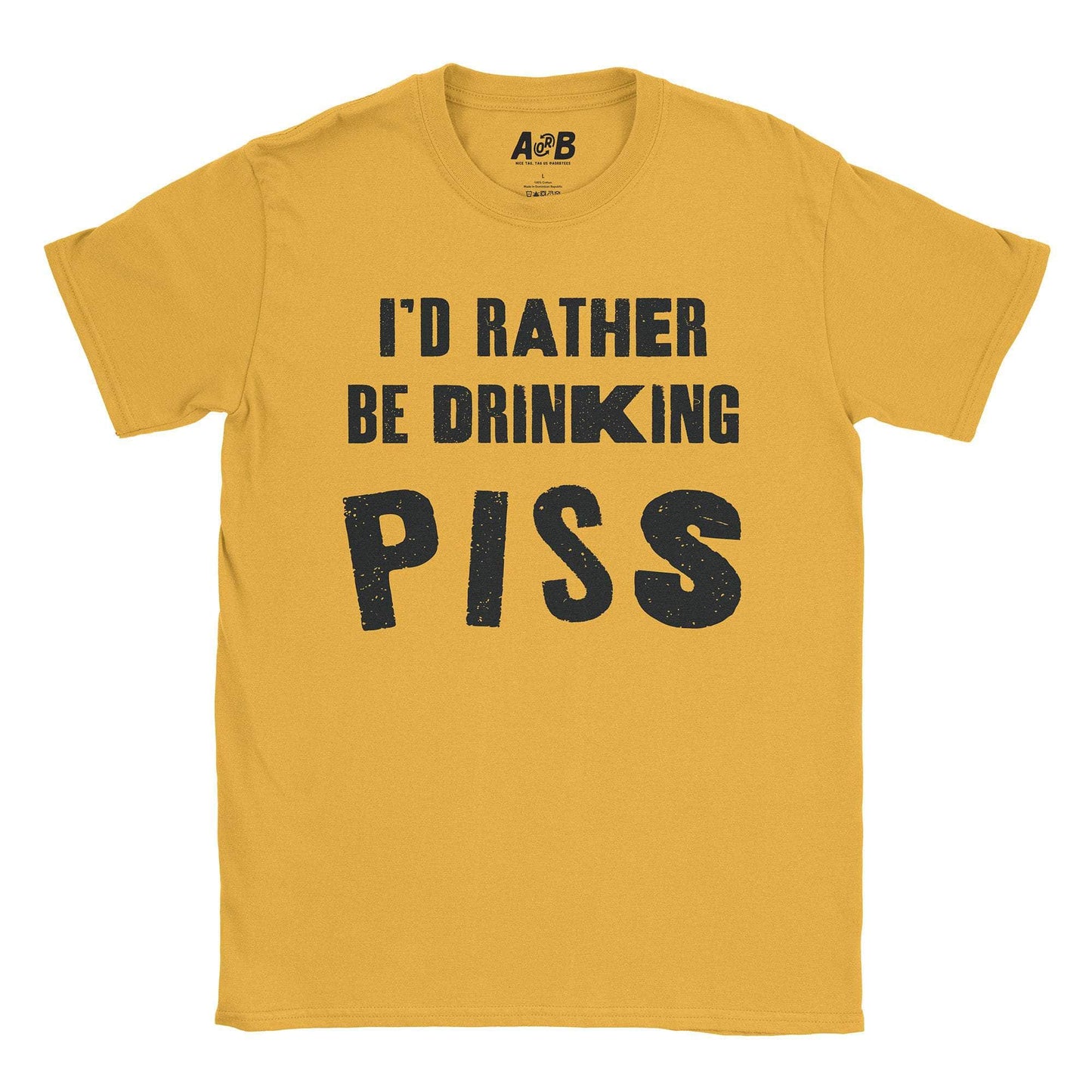 A-or-B-Tees T-Shirt Gold / S Piss T-Shirt