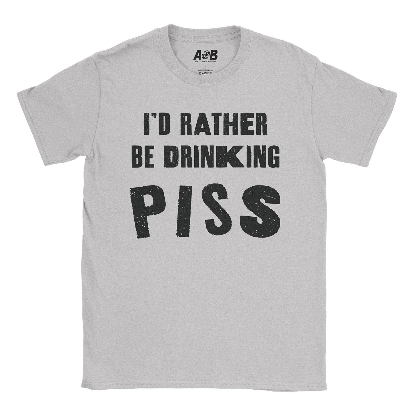 A-or-B-Tees T-Shirt Ice Grey / S Piss T-Shirt