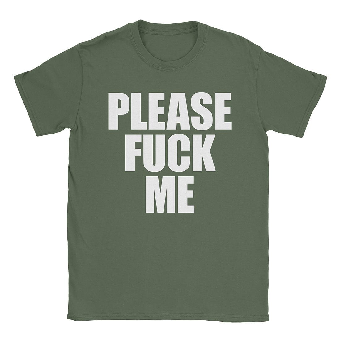A-or-B-Tees T-Shirt Military Green / S Please T-Shirt