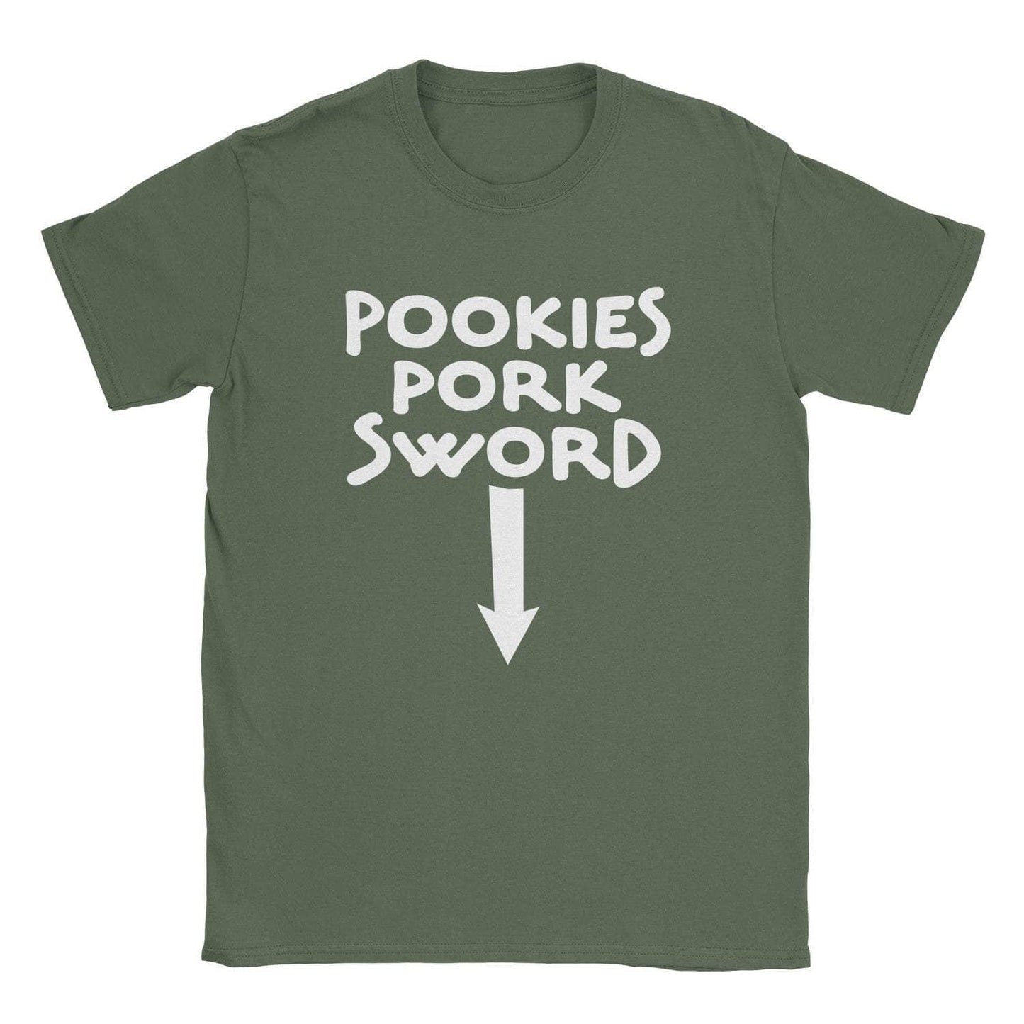 A-or-B-Tees T-Shirt Military Green / S Pork Sword T-Shirt