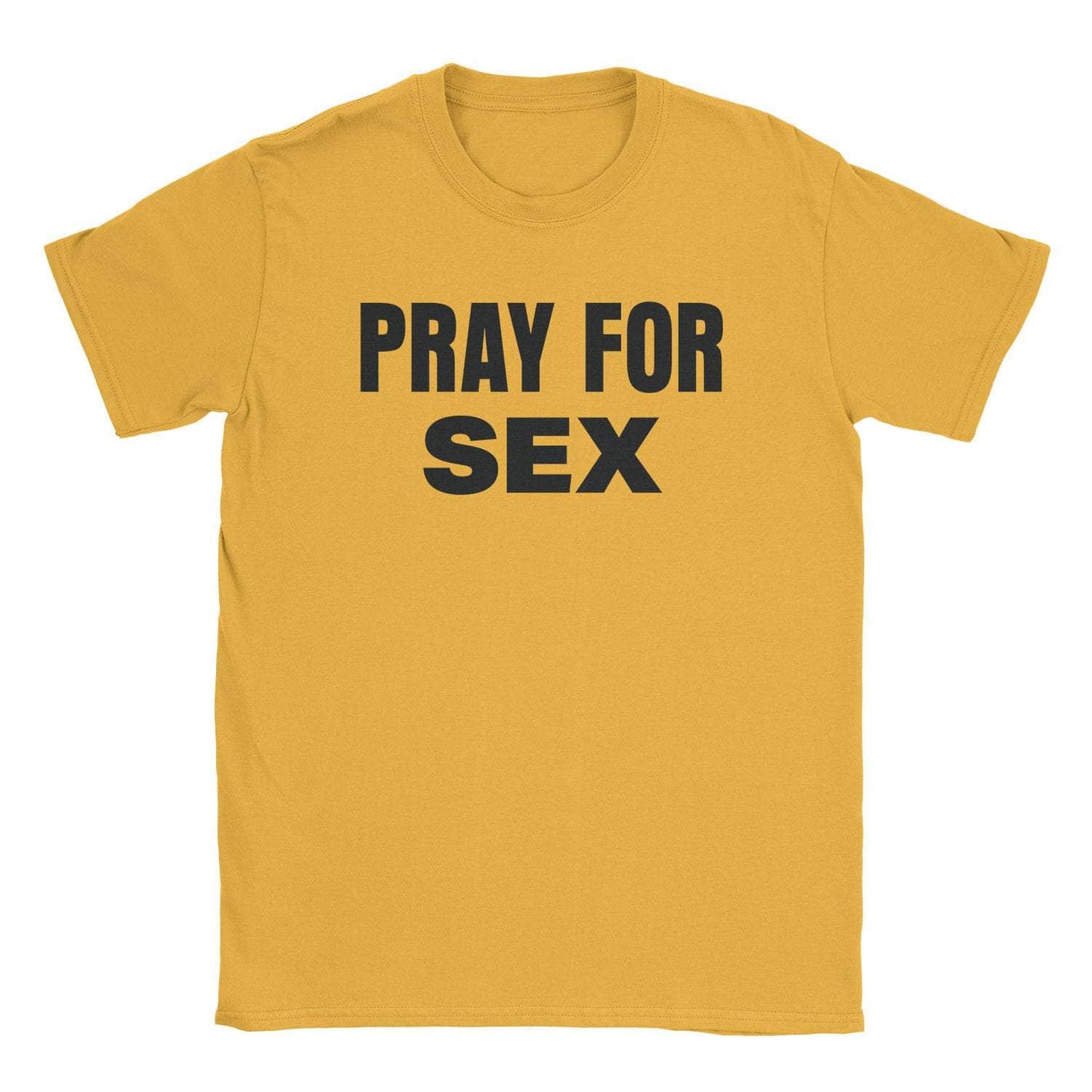 A-or-B-Tees T-Shirt Gold / S Pray For Sex T-Shirt