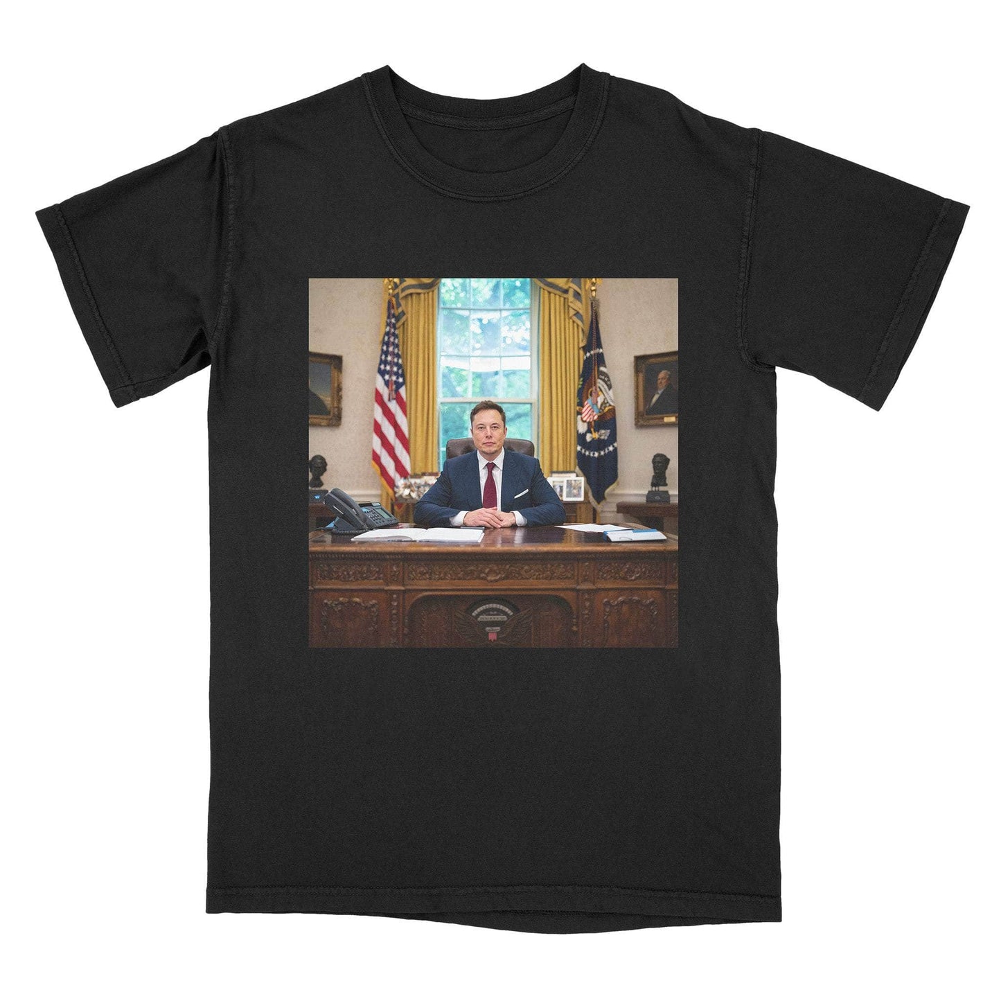 A-or-B-Tees T-Shirt Black / S President Musk