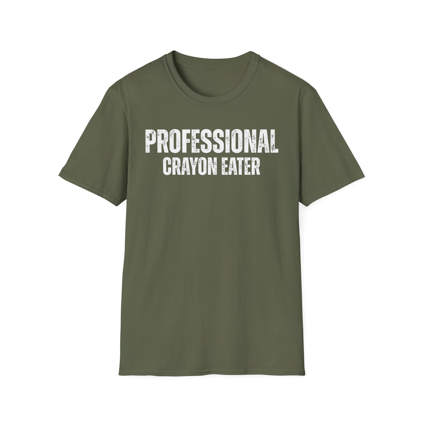 A-or-B-Tees T-Shirt Professional Crayon Eater Shirt – Funny T-Shirt for Sarcastic Chaos Enjoyers