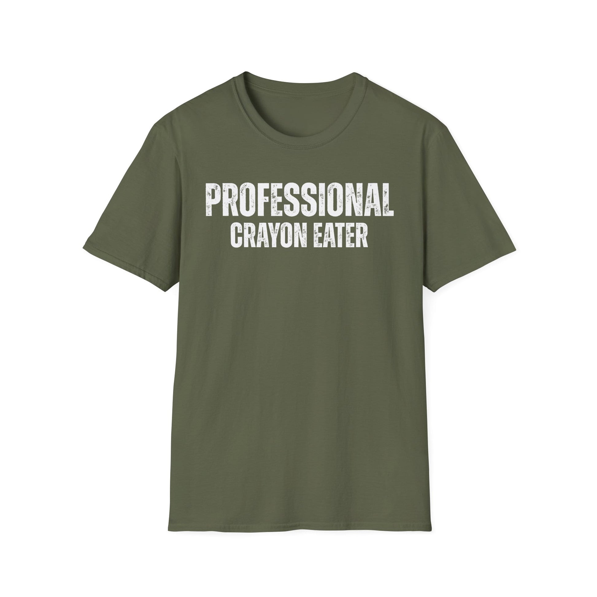 A-or-B-Tees T-Shirt Professional Crayon Eater Shirt – Funny T-Shirt for Sarcastic Chaos Enjoyers