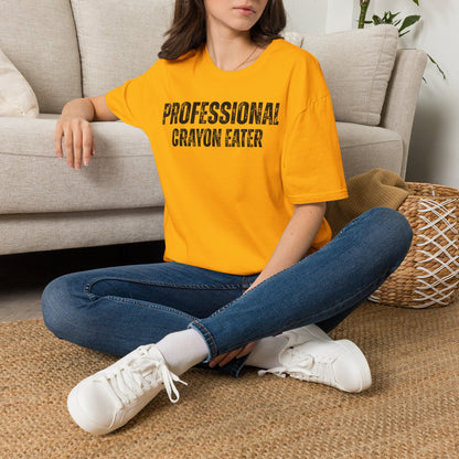 A-or-B-Tees T-Shirt Professional Crayon Eater Shirt – Funny T-Shirt for Sarcastic Chaos Enjoyers