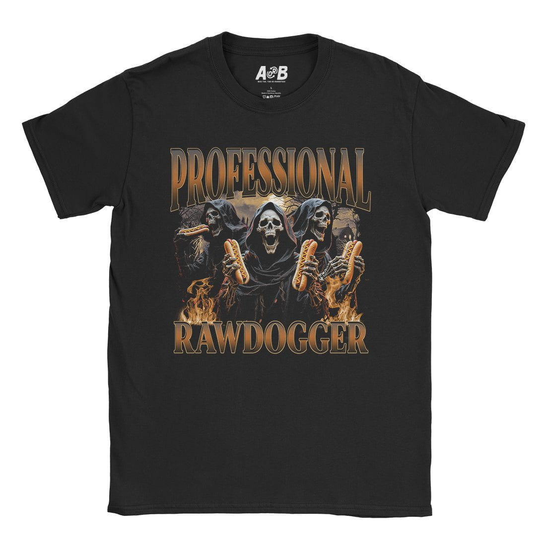 A-or-B-Tees T-Shirt Black / S Professional Rawdogger T-Shirt