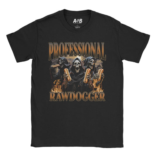 A-or-B-Tees T-Shirt Black / S Professional Rawdogger T-Shirt